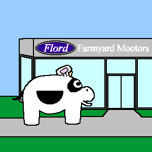 Gladys goes to a car dealer