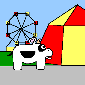 Gladys at the fairground
