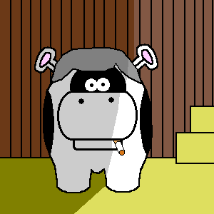 A mysterious cow